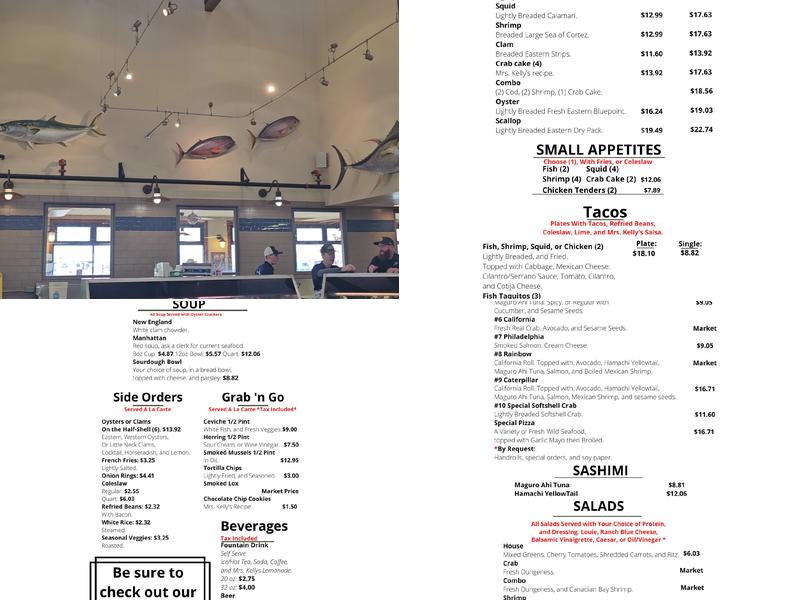 Point Loma Seafoods Menu