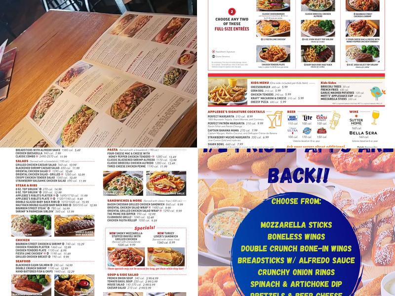 Applebee's Grill + Bar Menu