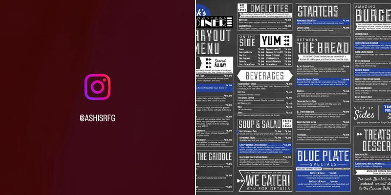 Cannon River Catering Company Menu