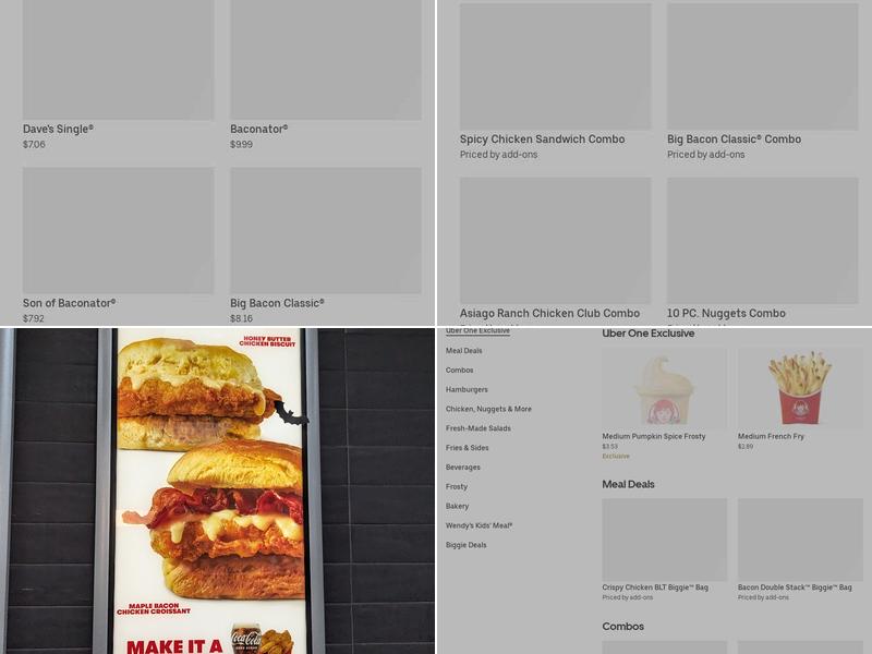 Wendy's Menu