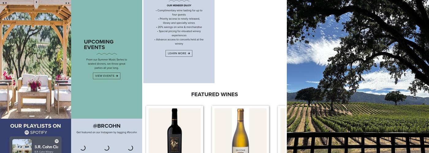 B.R. Cohn Winery and Olive Oil Company Menu