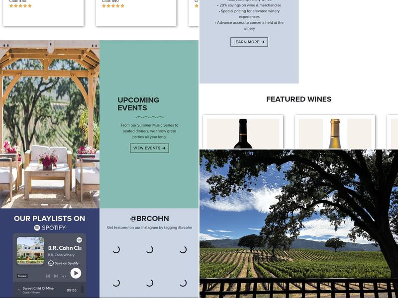 B.R. Cohn Winery and Olive Oil Company Menu