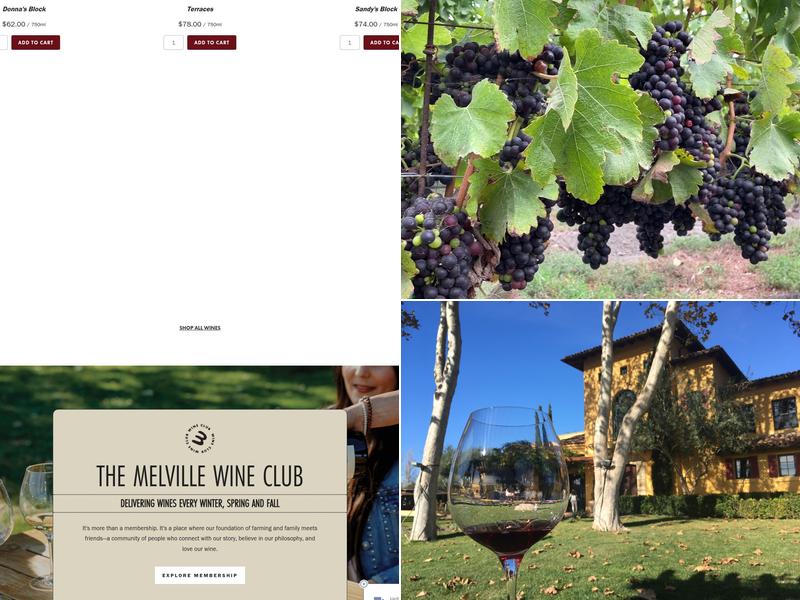 Melville Vineyards & Winery Menu