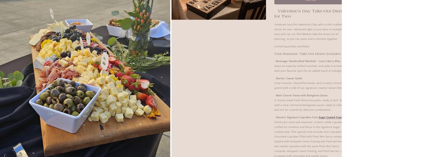 Shef Madres Catering Menu