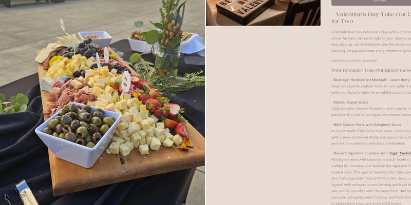 Shef Madres Catering Menu