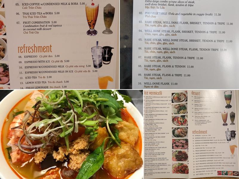 Mr Pho Menu