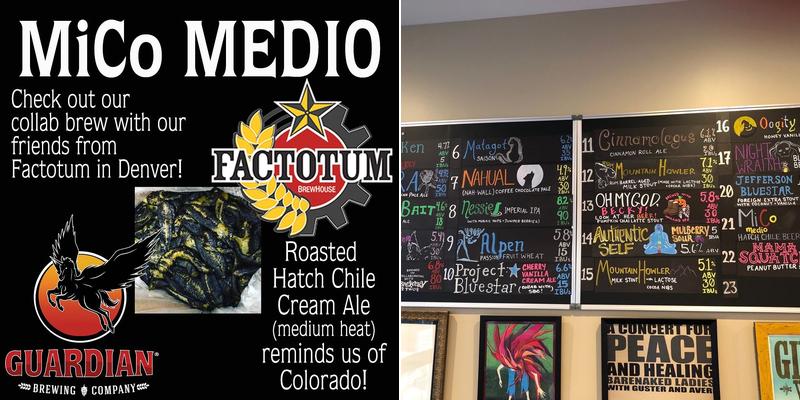 Guardian Brewing Company Menu