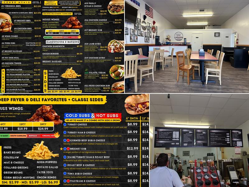 Lakeside Barbeque Menu
