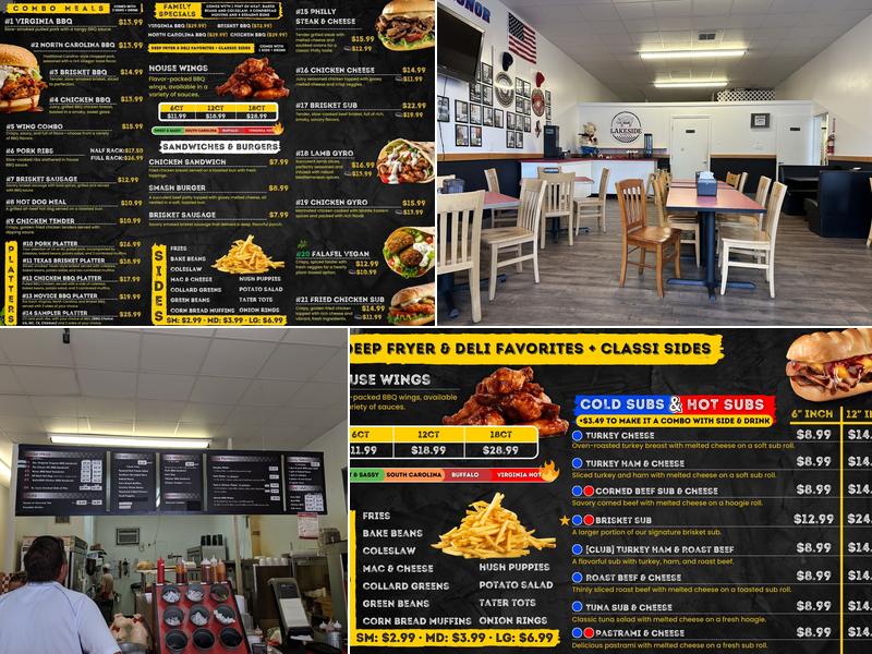 Lakeside Barbeque Menu