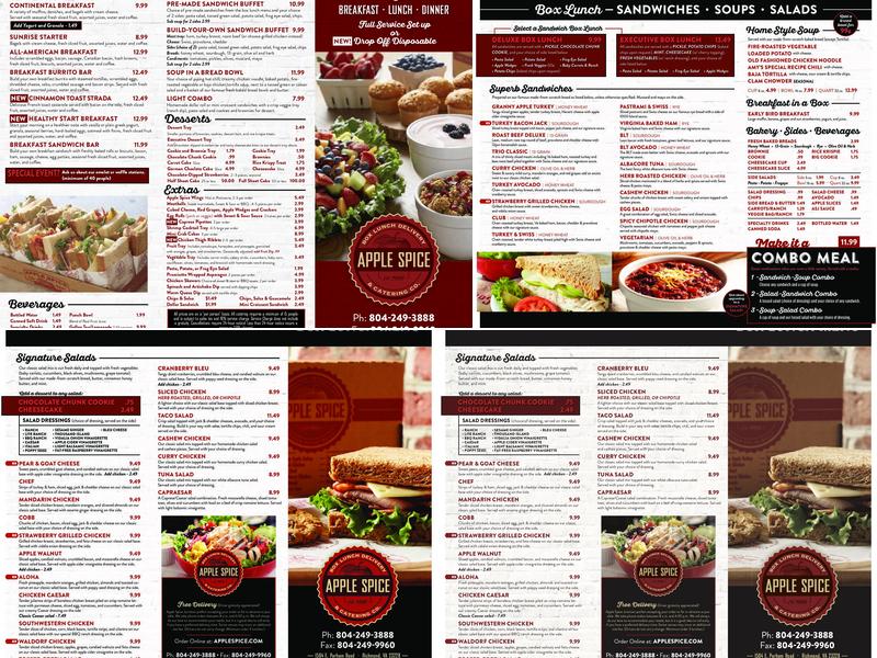 Apple Spice Junction Menu