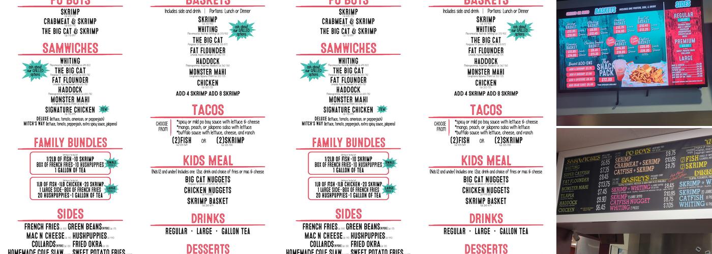 Skrimp Shack Menu
