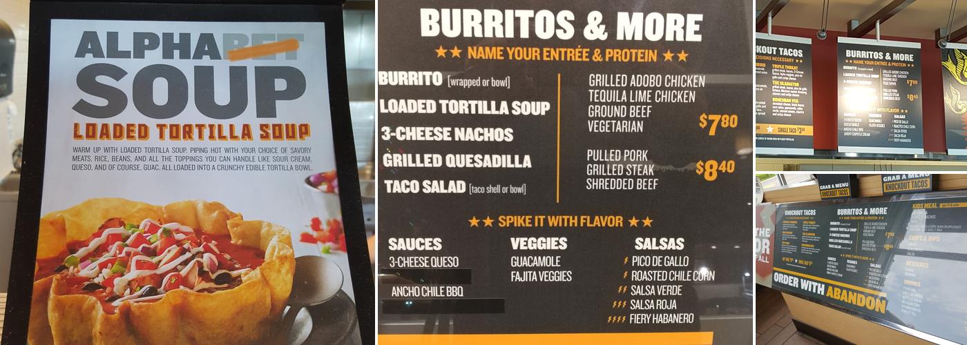 QDOBA Mexican Eats Menu