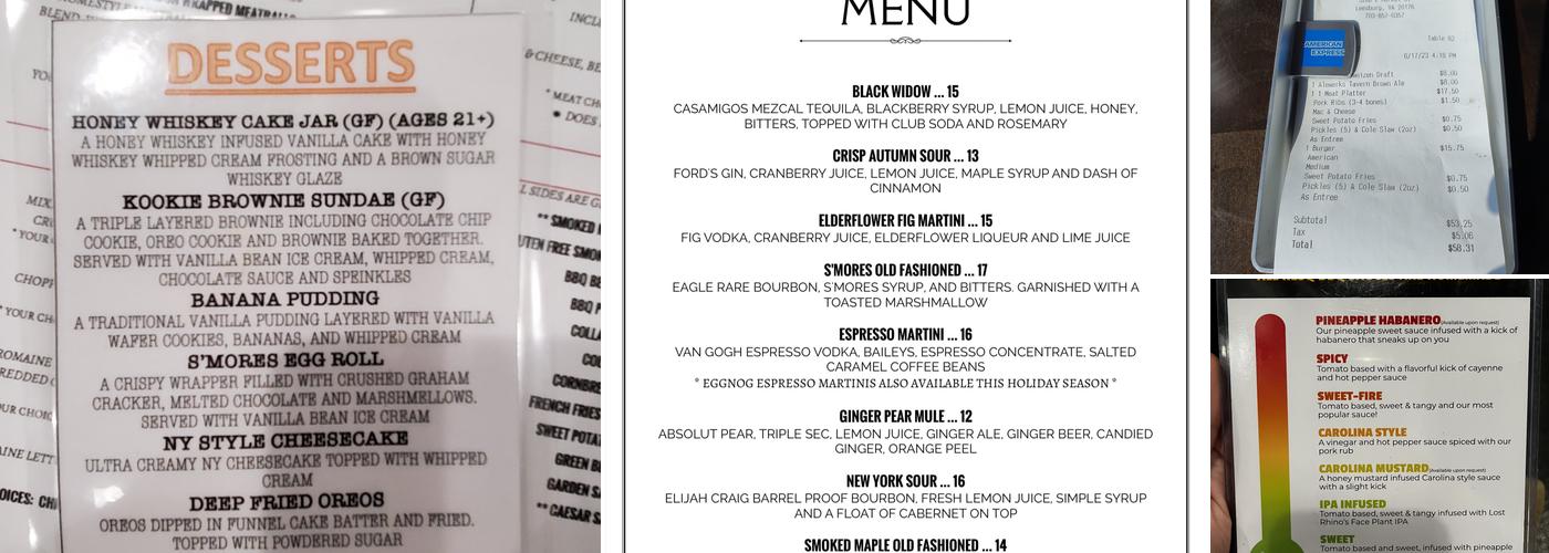 ResQ BBQ Menu