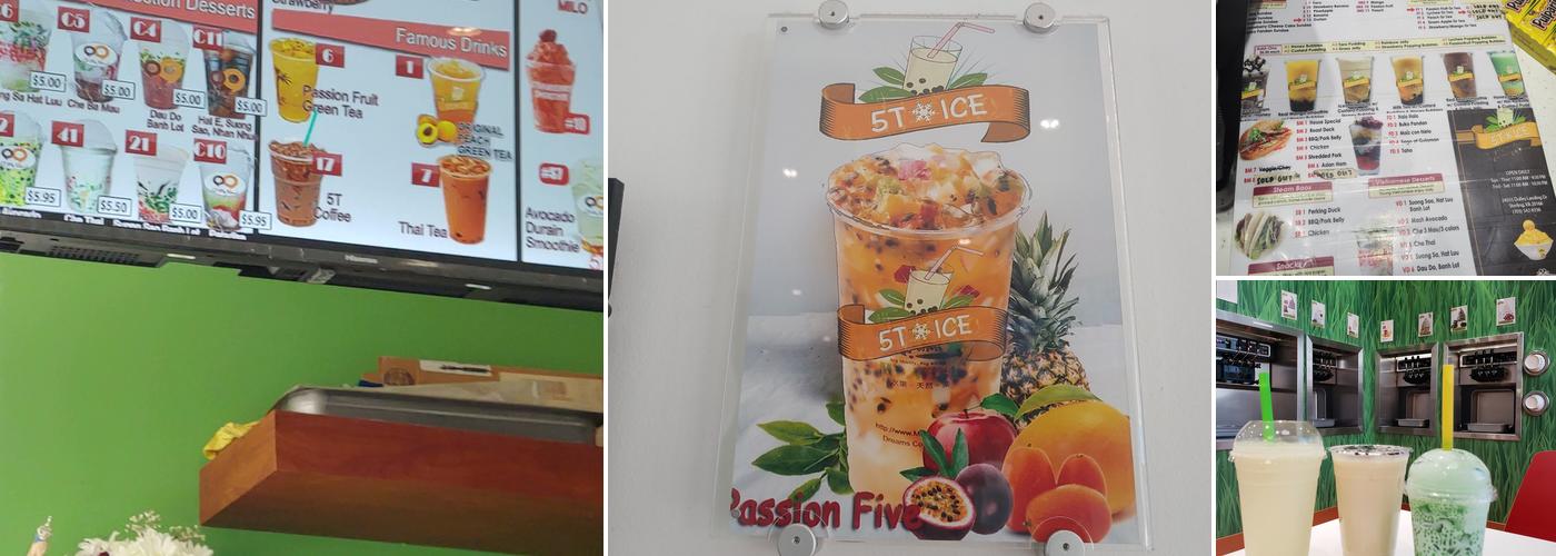 5T Ice Menu