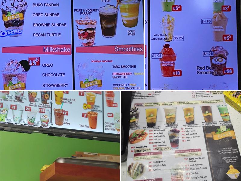 5T Ice Menu