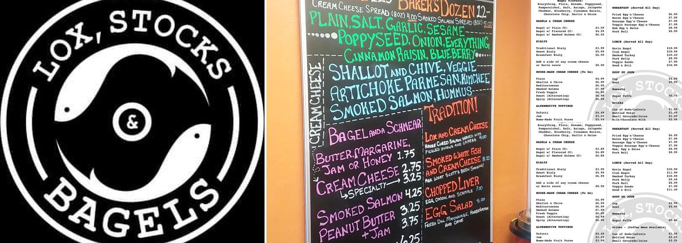 Lox, Stocks & Bagels Menu