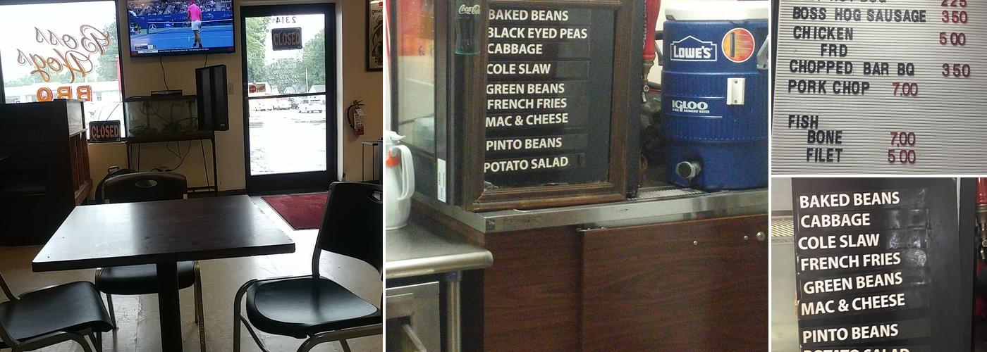 Boss Hog's Bar-B-Que Menu