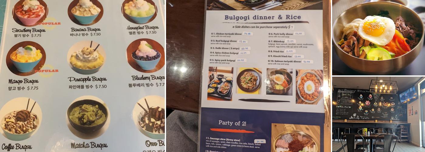 K Bop Korean Fusion Cafe Menu
