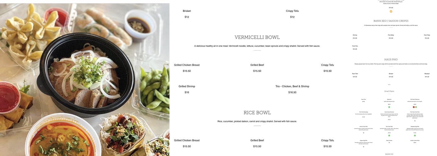 Phở Haus Menu