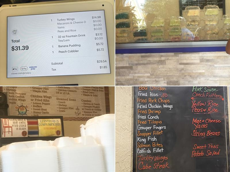 World Famous Rib Shack & Seafood Menu