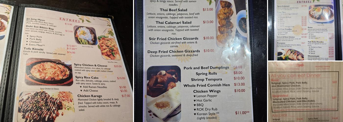 Rok Menu