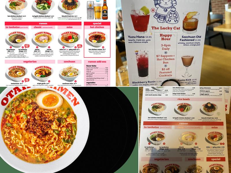 Otaku Ramen Menu