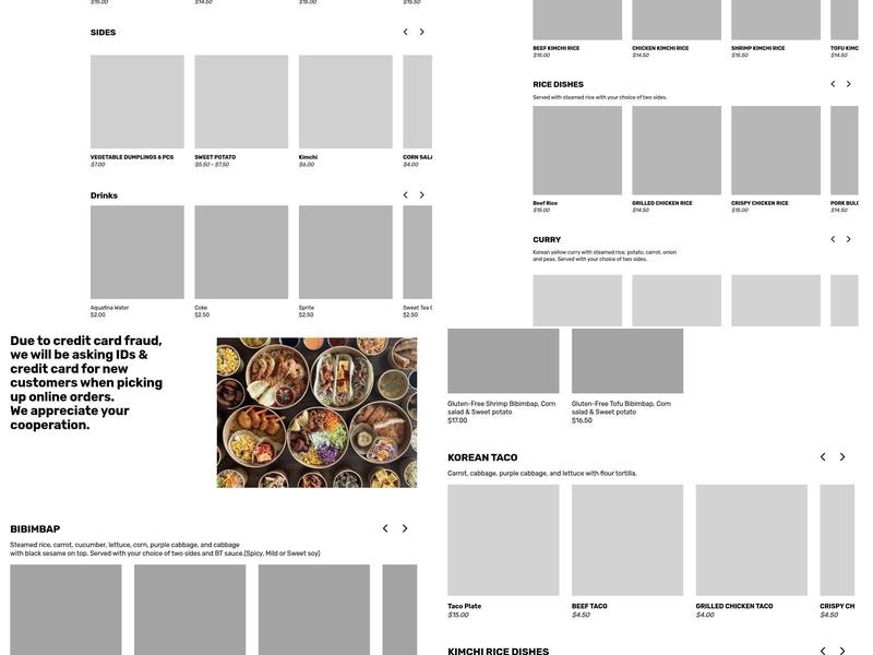 Blossom Tree Menu