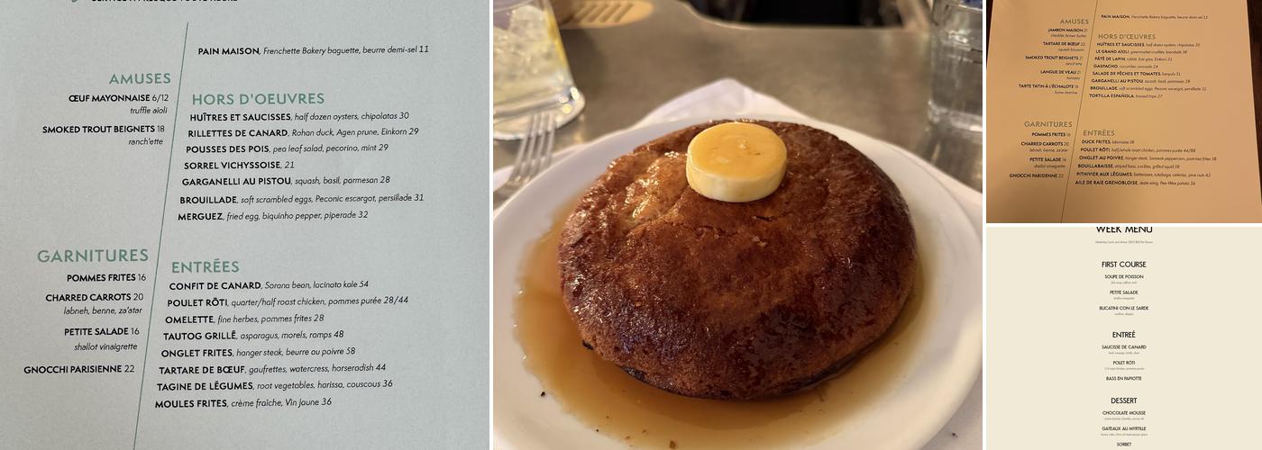 Frenchette Menu