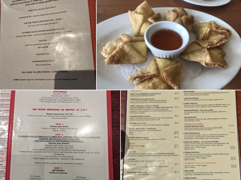 Jimmy Thai/Ramen Time Menu