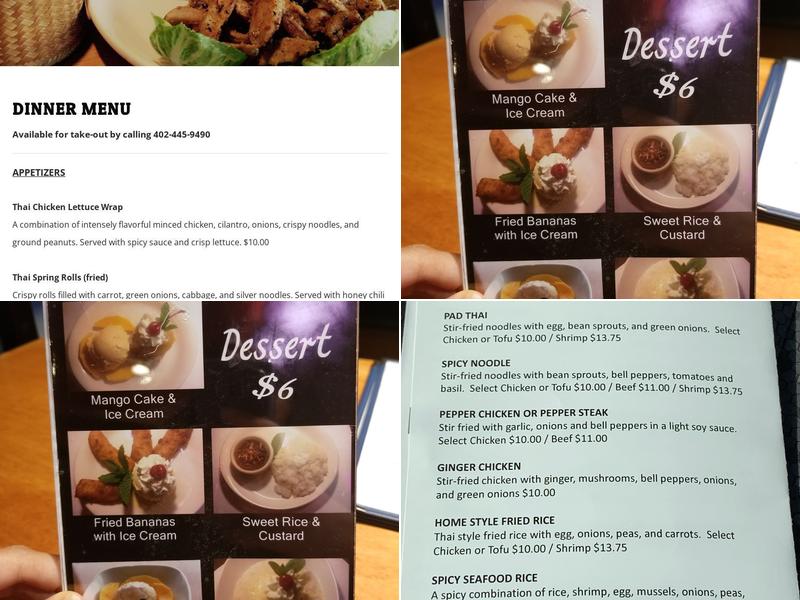 Thai Pepper Menu