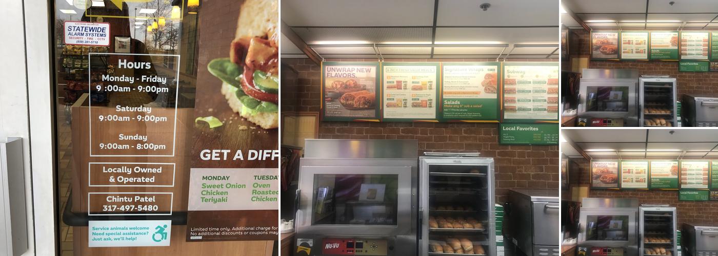 Subway Menu