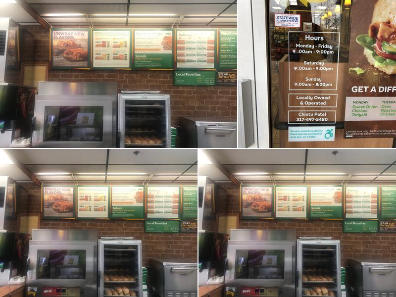 Subway Menu