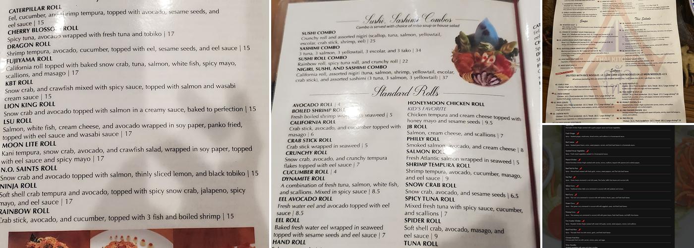 Thai Kitchen Menu