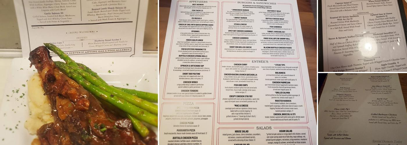 Dorset Hall Menu