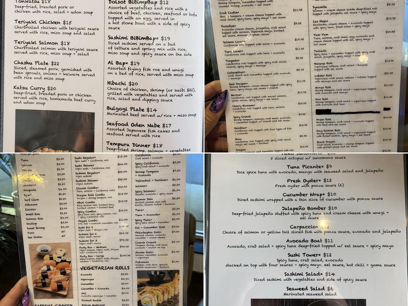 Tomo Sushi & Karaoke Menu