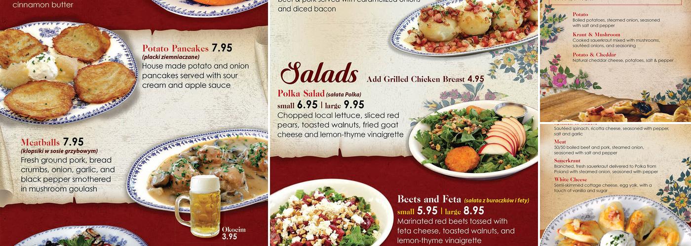 Polka Restaurant & Beer Cafe Menu