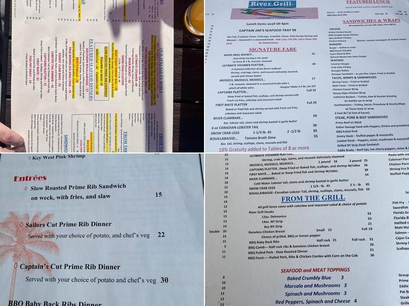 River Grill Menu