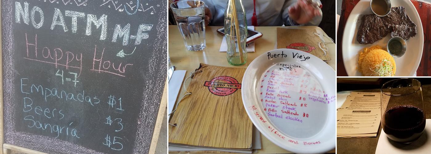 Puerto Viejo Menu