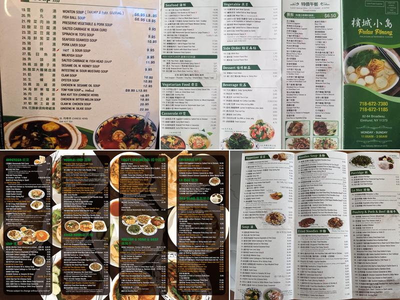 Pulau Pinang Menu