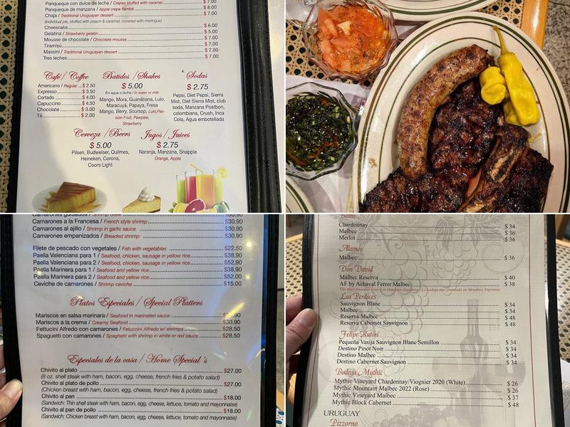 El Chivito D'Oro Menu