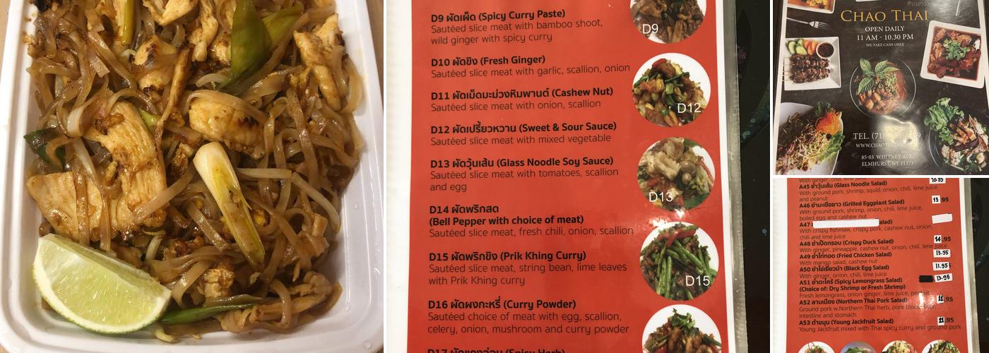 Chao Thai Menu