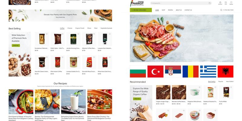 Parrot Coffee Market Place 1 Menu