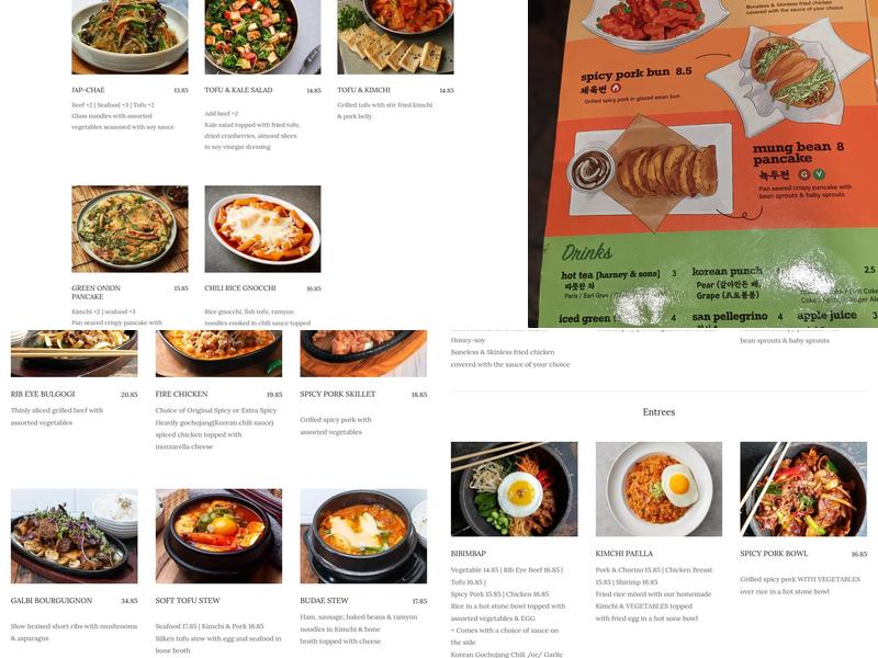 Buk Chon korean cuisine Menu