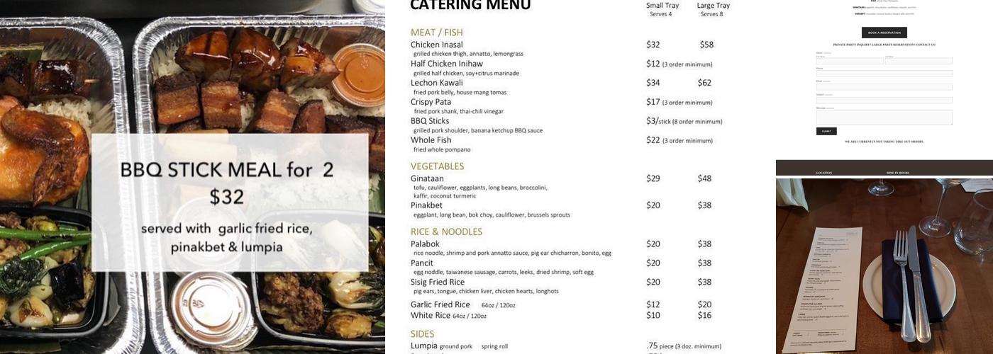 Perla Menu