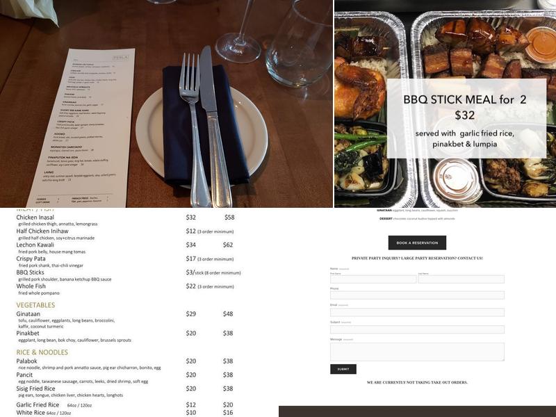 Perla Menu