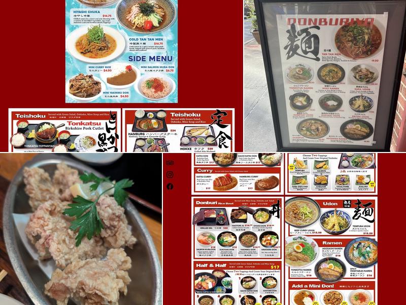 Donburiya Menu