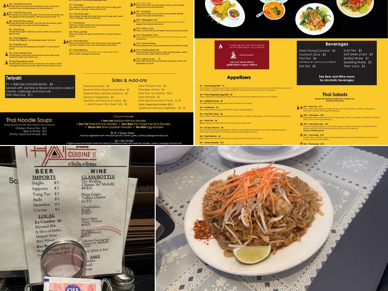 Thai Cuisine II Menu