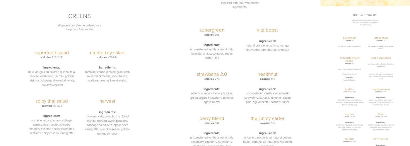 Currito Menu
