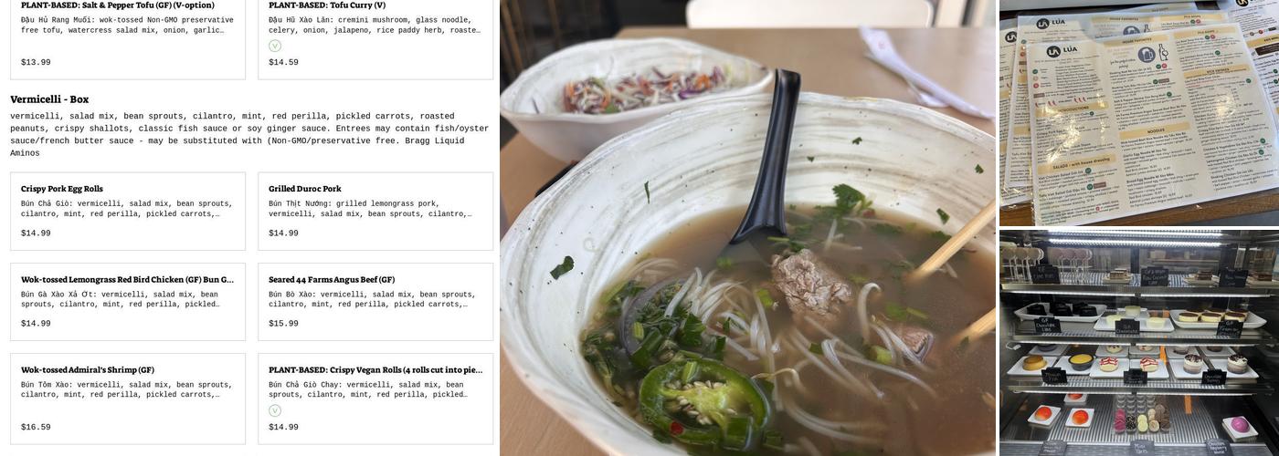 Lúa Viet Kitchen Menu