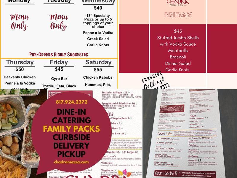 Chadra Mezza & Grill Menu